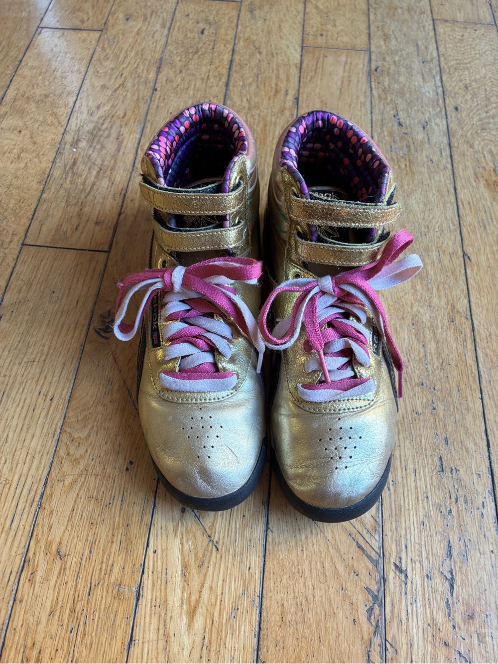 Gold Reebok Freestyle Hi - RARE